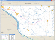 Jo Daviess County Wall Map Basic Style